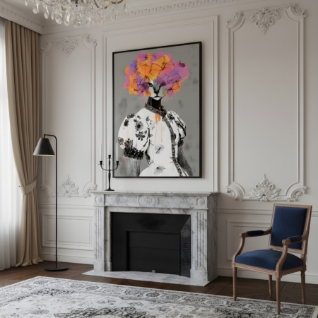 mockup quadro La Dama Bianca