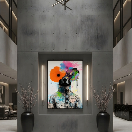 mockup quadro Metamorfosi Pop