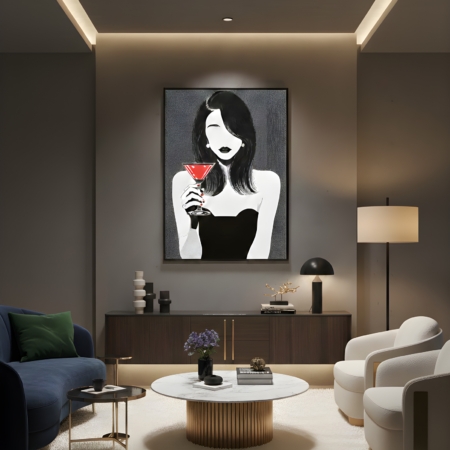 mockup quadro Pensiero di Cristallo