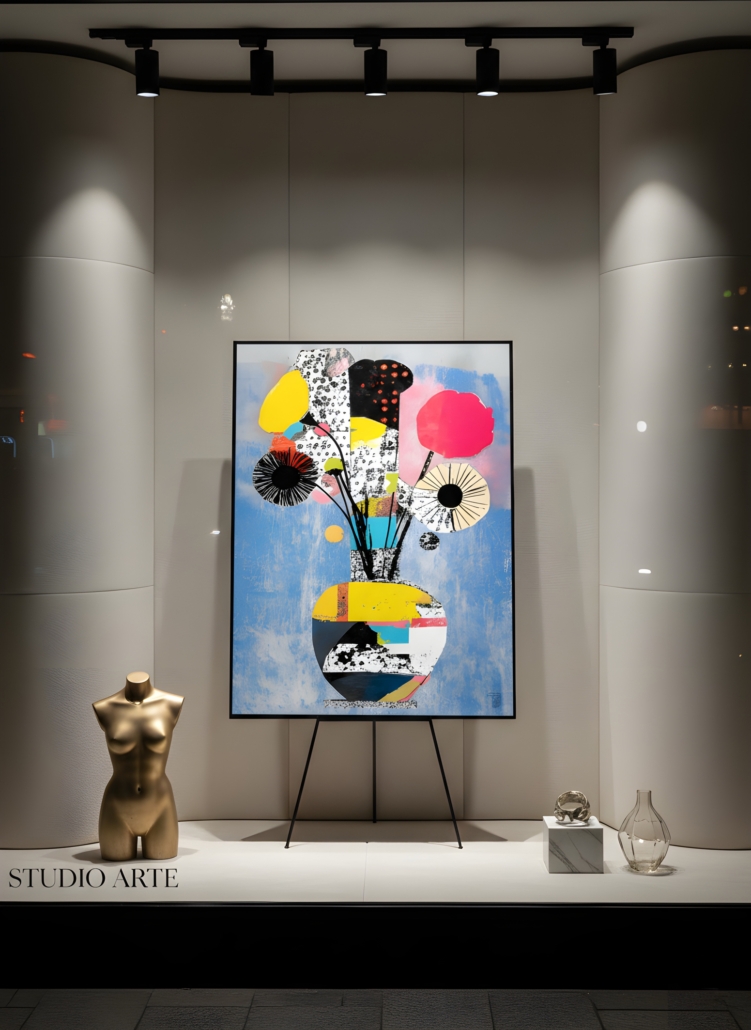 vaso bifronte II mockup quadro Vaso Bifronte II