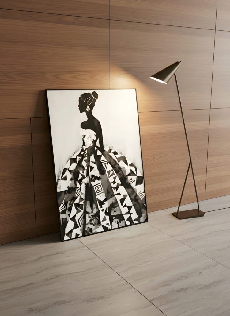 Geometrie Notturne+ mockup quadro Geometrie Notturne