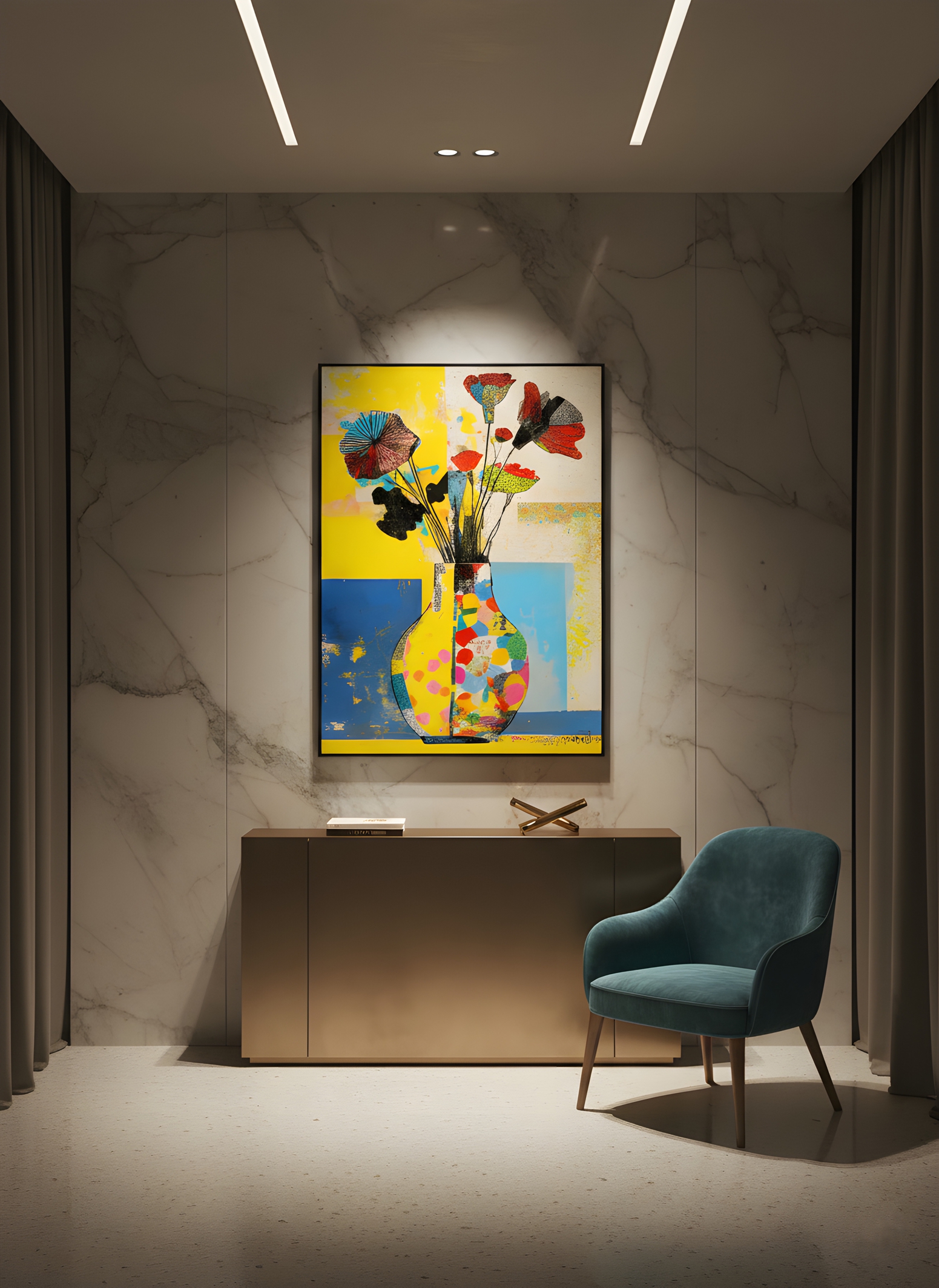 Vaso Bifronte mockup quadro Vaso Bifronte