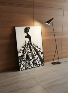 mockup quadro Geometrie Notturne